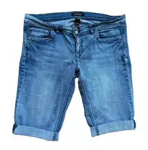 Womens White House Black Market WHBM Noir Embroidered Pocket Petal Pushers 10