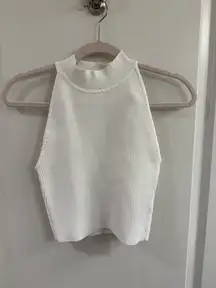 Babaton Aritzia Cropped Halter Sculpt Knit Top