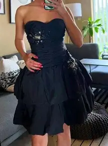 BeBe Corset Style Babydoll Dress