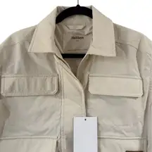 Halfdays Nan Field Jacket Womens XS Oatmilk Beige Coat Full Zip New