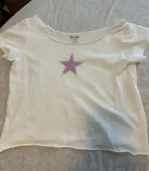 Brandy Melville Off-The-Shoulder Star Top