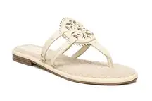 Circus NY by Sam Edelman Canyon Laser Cut Faux Shearling Thong Sandal