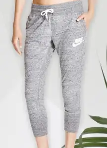 Nike Women's Heather Gray Organic Cotton Sweatpants Size Small