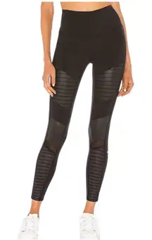Alo Yoga Black Major Moto Leggings Tights Pants