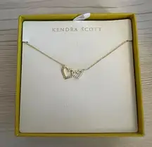 Kendra Scott Anna Heart Interlocking Pendant Necklace - Gold New in box