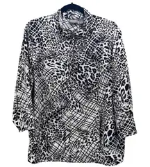 Chicos Leopard Jacket Gray XL Or‎ 3