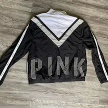 PINK Victoria's Secret Black and White Bomber Jacket