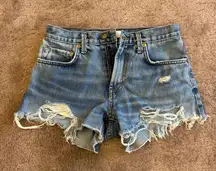 Aviator Nation Stoked Jean Denim Shorts Size 24