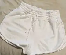 Abercrombie & Fitch white sweat Shorts