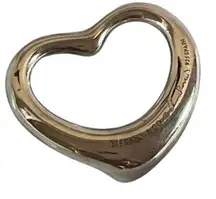 Tiffany and Co. by Elsa Peretti Open Heart Pendant Sterling Silver