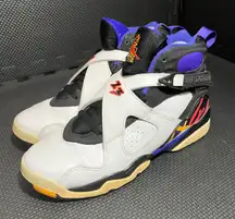 Nike Air‎ Jordan 8 Retro Three-Peat 305368-142 White Black Concord Infrared 7Y