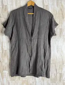 Gerry Weber Size M Gray Cardigan Sweater One-button Women's