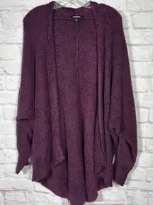 Express Women's Purple Open Front Cardigan Size Medium