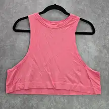 Shein Pink Sleeveless Camo Cropped Activewear Athletic Top Medium