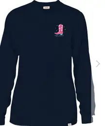 Simply Southern Walk by Faith Tee Pink Cowgirl Boots T-shirt Women’s Plus XL