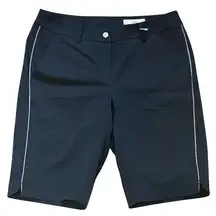 JOIEDEX JDX Women's Microfiber Golf Shorts Black Silver 10.5" Inseam NWOT Sz 4