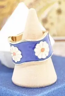 Blue Flower Ring