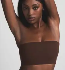 NWT Skims Fits Everybody Bandeau Crop Cocoa Brown Size XS