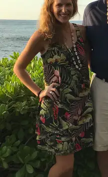 Cupio sleeveless layered floral dress