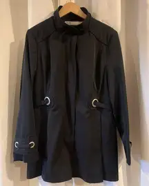 Perry Ellis Trench Coat‎ Black Size Large