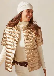 J.McLaughlin Sarabeth Puffer Jacket Gold