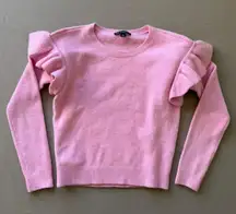 Concepts Ruffle Shoulder Sweater