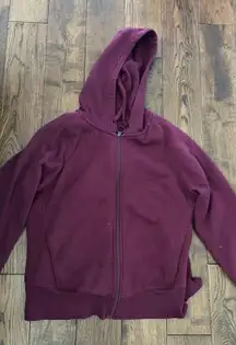 Maroon Zip Up Jacket