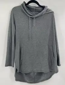 Pure. J.Jill J Jill Luxe Tencel Grey Pullover Polyester Hoodie Size Large