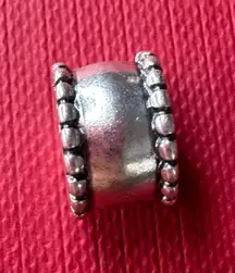 Pandora Silver Round Beaded Clip Charm