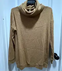 My Story Camel Cowl Neck Sweater
