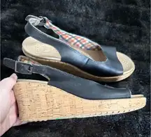 Crocs Women Shoe A Leigh Size 9 Wedge Heel Slingback Sandal espadrille