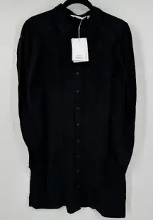 & Other Stories Shirt Dress‎ Womens 10 Paris Atelier Horse Jacquard Long Sleeve