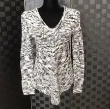 Knit Grey And White Sweater