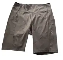 On Running Active Work Out Performance Shorts XL Black Logo 10” Pull On Athletic