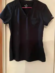 Med Couture Scrub Top Black