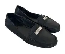 Coach  Frederica Black Leather Loafers Sz 8