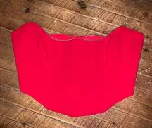 Lovers and Friends Catalina Bustier cherry red bustier XS top