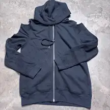 Zoe Karssen Cold Shoulder Womens Large Sweatshirt Cyberpunk Grunge Hoodie