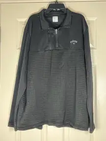 Callaway Men’s Black 1/4 Zip Performance Pullover Size XL