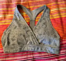 SURFACE WRAP BRA- Pebble Print Stone Grey 🐺