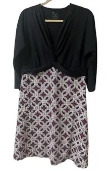 Title Nine dress purple & black sz XL