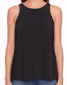 Alice + Olivia Lace Sleeveless Blouse Black Size M‎