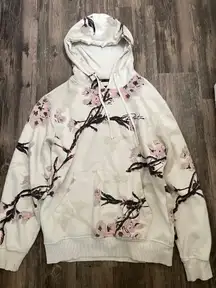 Primitive Hoodie pullover cherry blossom floral