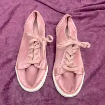 Gap 8.5 light satin pink water stain converse shoes