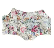 Reworked Vintage Floral Quilted Strapless Corset Top 🔥