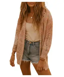 Grace + Karma size  S over sized chunky cotton blend cardigan