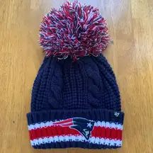 New England Patriots Winter Beanie Hat Warm Pom NFL 47 , One Size