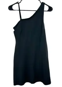 Abercrombie & Fitch Black One Shoulder Mini Dress Built-in Shorts Size SP