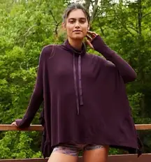 Free People Movement Come Closer Pullover Split Ruffle Sides