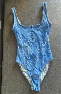 Blue One Piece Swim Suit